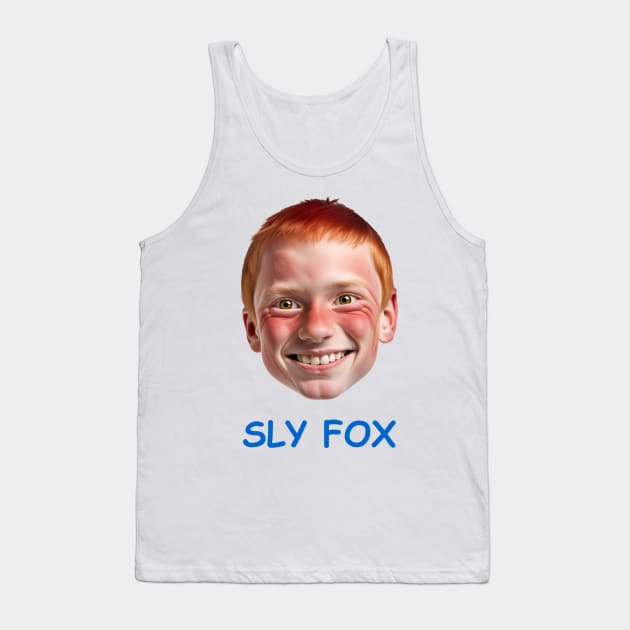 SLY FOX™  (Blue Text) Tank Top by Barnes Visuals